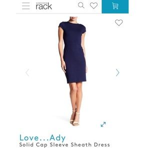 Solid cap sleeve dress 💙